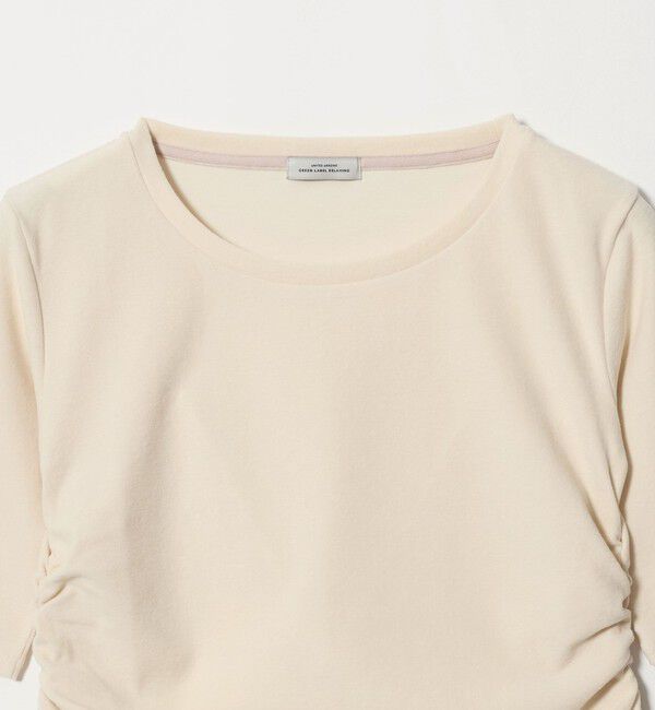 UNITED ARROWS green label relaxing「パイル シャーリング 5分袖 Tシャツ」|Tシャツ・カットソー|