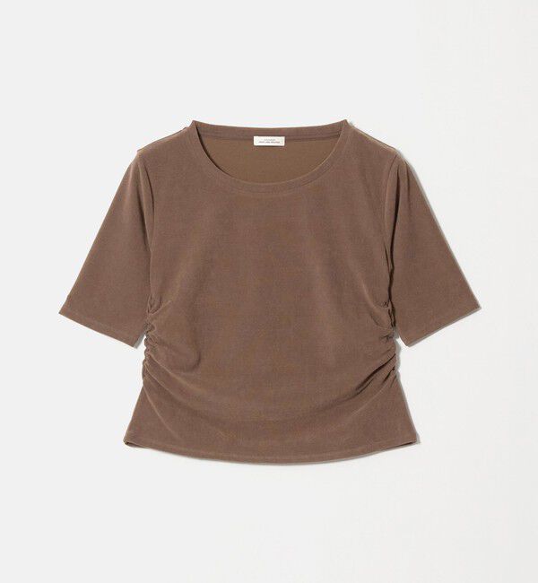 UNITED ARROWS green label relaxing「パイル シャーリング 5分袖 Tシャツ」|Tシャツ・カットソー|