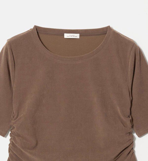 UNITED ARROWS green label relaxing「パイル シャーリング 5分袖 Tシャツ」|Tシャツ・カットソー|