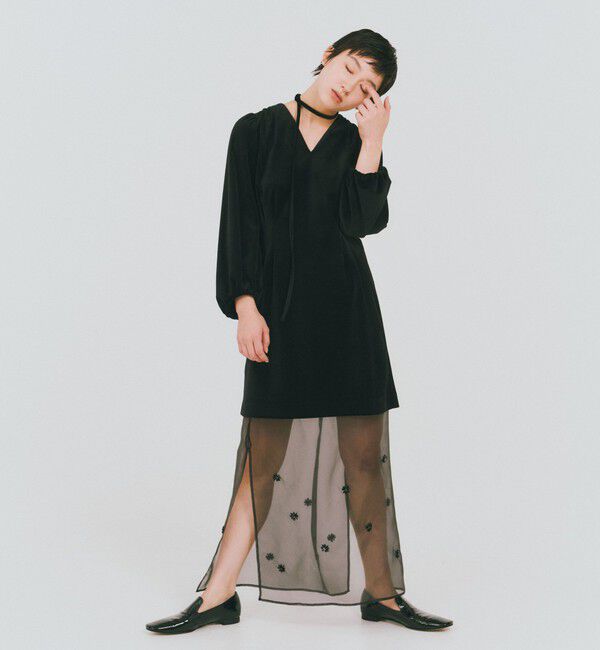 UNITED ARROWS green label relaxing「＜GLR_MINE＞ベロア ミニ ワンピース」|ワンピース|
