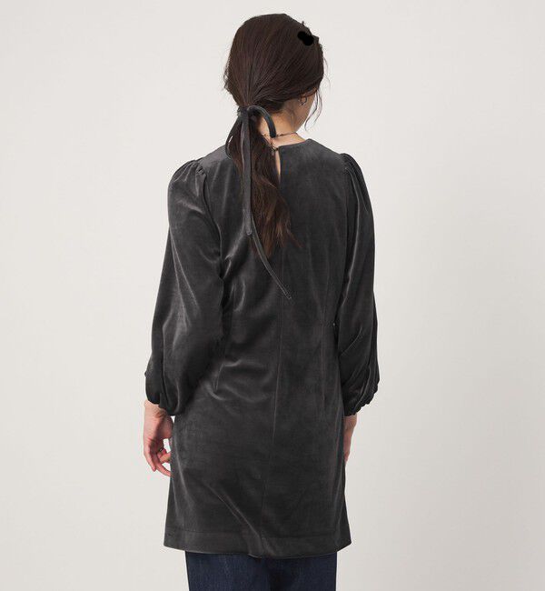 UNITED ARROWS green label relaxing「＜GLR_MINE＞ベロア ミニ ワンピース」|ワンピース|