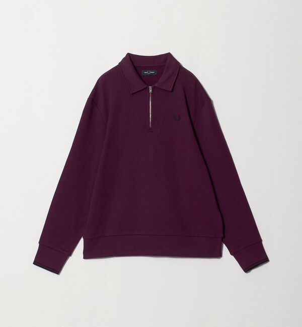 UNITED ARROWS green label relaxing「＜FRED PERRY＞ハーフジップ 長袖 スウェット」|スウェット・ジャージ|PURPLE