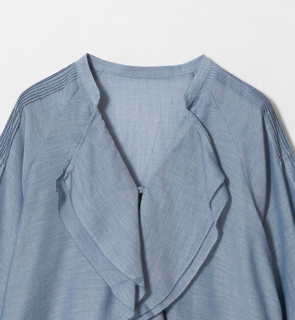 UNITED ARROWS green label relaxing「ラッフル ギャザー ブラウス」|シャツ・ブラウス|