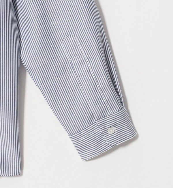 UNITED ARROWS green label relaxing「エブリット コットン ストライプ リラックス スナップ ボタンダウン シャツ -イージーアイロン-」|シャツ・ブラウス|