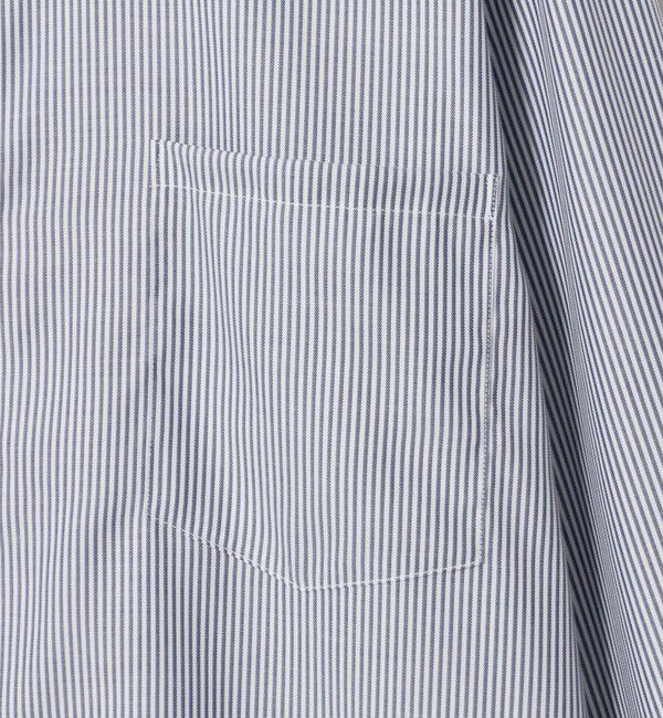 UNITED ARROWS green label relaxing「エブリット コットン ストライプ リラックス スナップ ボタンダウン シャツ -イージーアイロン-」|シャツ・ブラウス|