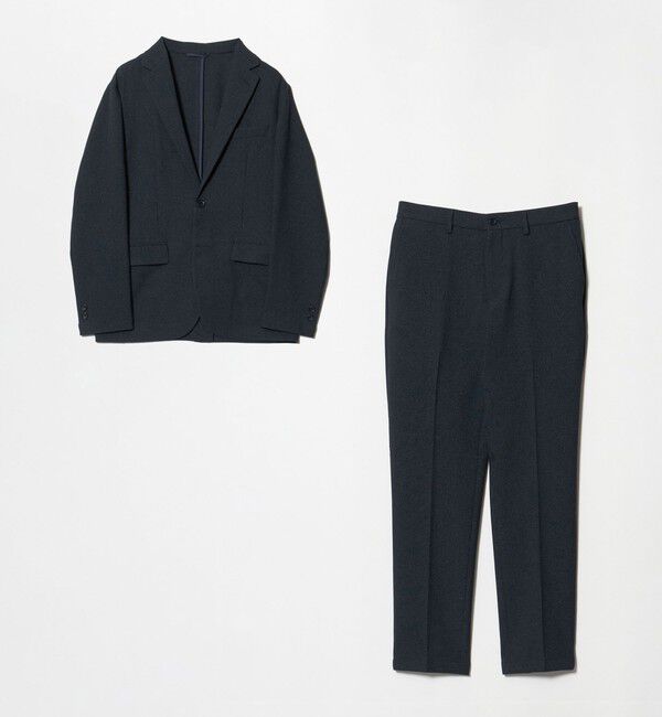 UNITED ARROWS green label relaxing「【WEB限定】JUST fit ミニチェック ナロー セットアップ ジャケット＆パンツ -ストレッチ-」|スーツ|