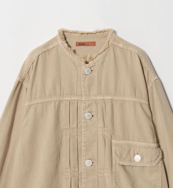 BEAUTY&YOUTH UNITED ARROWS「【別注】＜NEEDBY heritage＞デニム ジャケット/ベージュ」|デニムジャケット|
