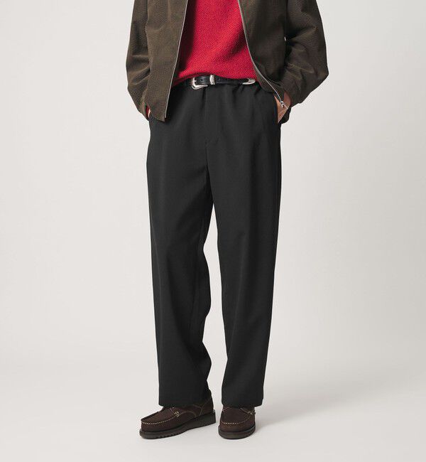 BEAUTY&YOUTH UNITED ARROWS「ダブルクロス カーブ スラックス NO.8」|チノ|BLACK