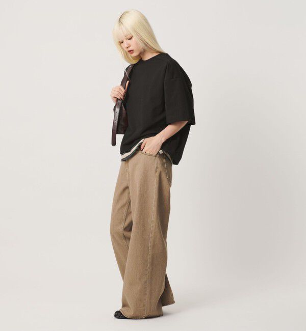 BEAUTY&YOUTH UNITED ARROWS「【WEB限定】バックレイヤード ドローストリング Tシャツ」|Tシャツ・カットソー|