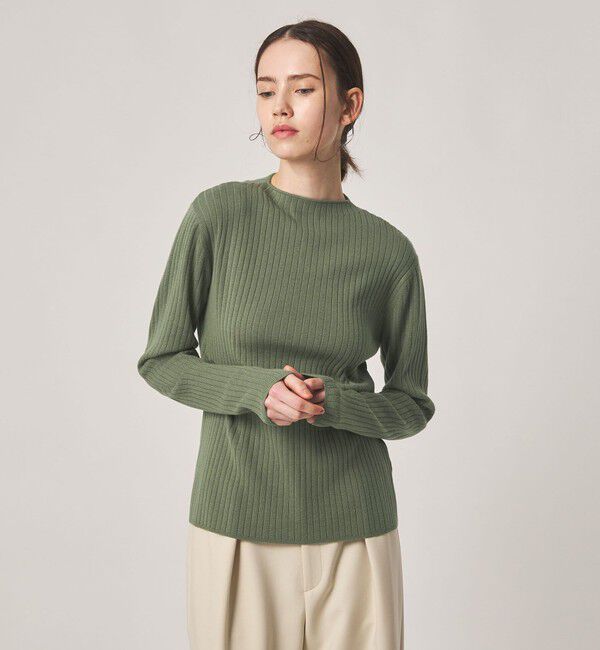 STEVEN ALAN「＜Steven Alan＞コットン カシミヤ ボトルネック ニット」|ニット・セーター|