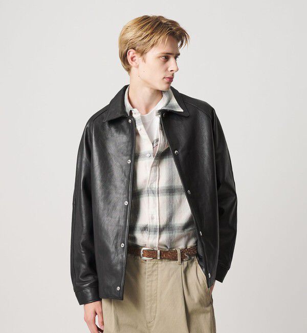 BEAUTY&YOUTH UNITED ARROWS「セミベジタブル レザー ラグラン ブルゾン」|その他|