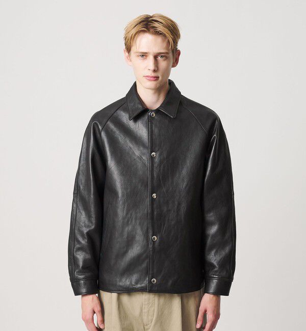 BEAUTY&YOUTH UNITED ARROWS「セミベジタブル レザー ラグラン ブルゾン」|その他|
