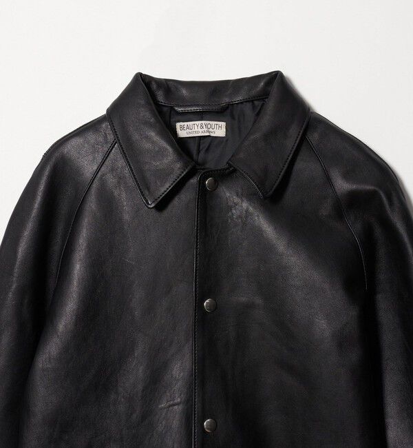 BEAUTY&YOUTH UNITED ARROWS「セミベジタブル レザー ラグラン ブルゾン」|その他|