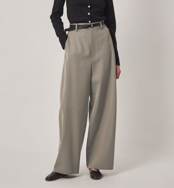 STEVEN ALAN「＜Steven Alan＞ツイル ワイド バレル パンツ」|スラックス|OLIVE