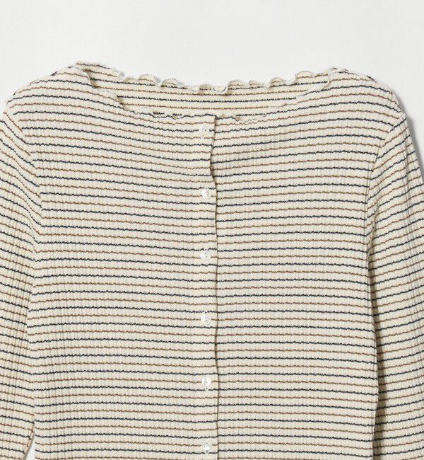 BEAUTY&YOUTH UNITED ARROWS「コットン タックリブ ボーダー＆ソリッド カーディガン」|カーディガン|