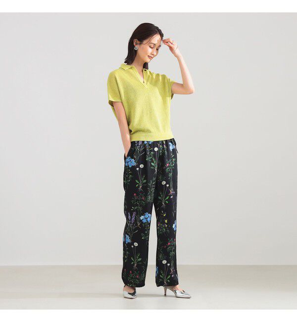 BEAMS SELECTION for WOMEN「TICCA / フラワー プリント パンツ」|チノ|
