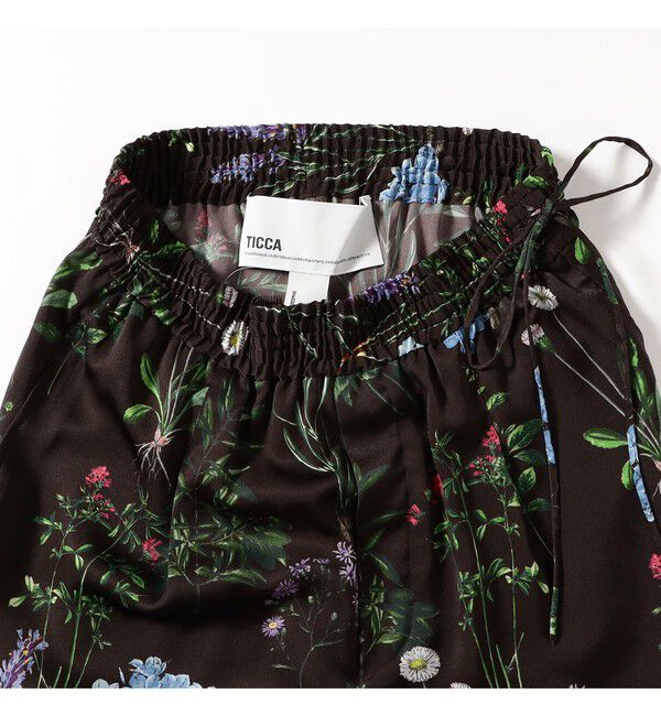 BEAMS SELECTION for WOMEN「TICCA / フラワー プリント パンツ」|チノ|