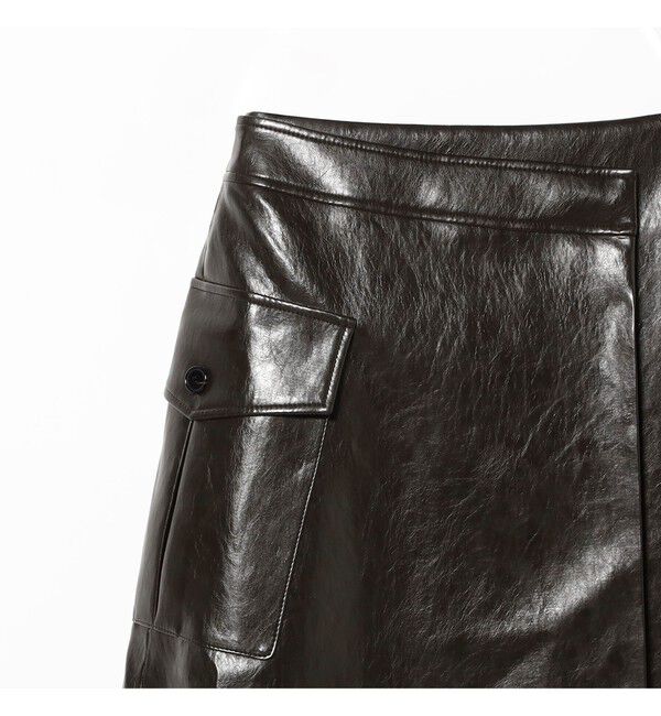 BEAMS SELECTION for WOMEN「ORR / フェイクレザー ラップスカート」|スカート|
