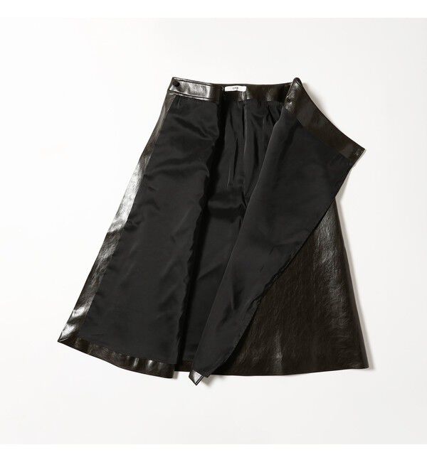 BEAMS SELECTION for WOMEN「ORR / フェイクレザー ラップスカート」|スカート|