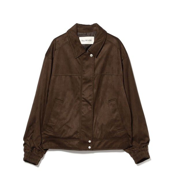 Ray BEAMS 「フェイク スエード ブルゾン」|ブルゾン・スタジャン|BROWN