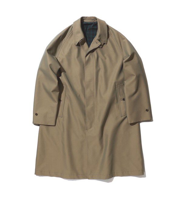 BEAMS PLUS「Balmacaan Coat T/C Gabardine」|ダッフルコート|OLIVE