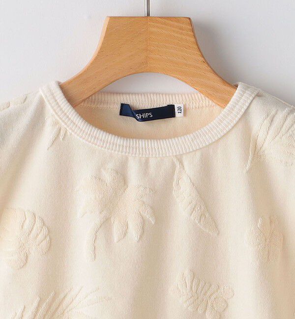 SHIPS KIDS「SHIPS KIDS:140～150cm / パイル ジャカード ノースリーブ TEE」|タンクトップ|