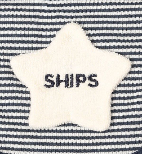 SHIPS KIDS「SHIPS KIDS:80cm / ベビー ロングスリーブ スタイ セット」|ギフトセット|