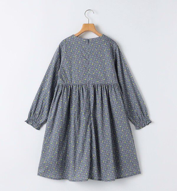 SHIPS KIDS「SHIPS KIDS:140～150cm / リバティ ギャザー ワンピース 長袖」|ワンピース|