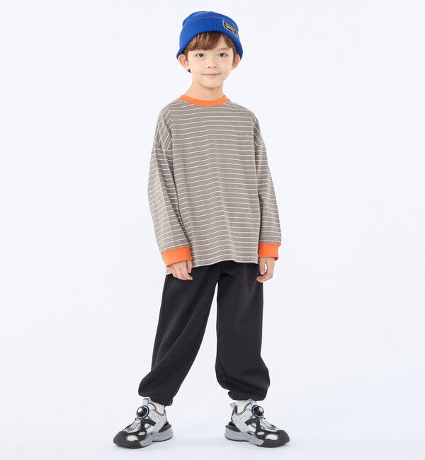 SHIPS KIDS「【別注】THYARD:100～130cm / マルチボーダー ロングスリーブ Tシャツ」|Tシャツ・カットソー|