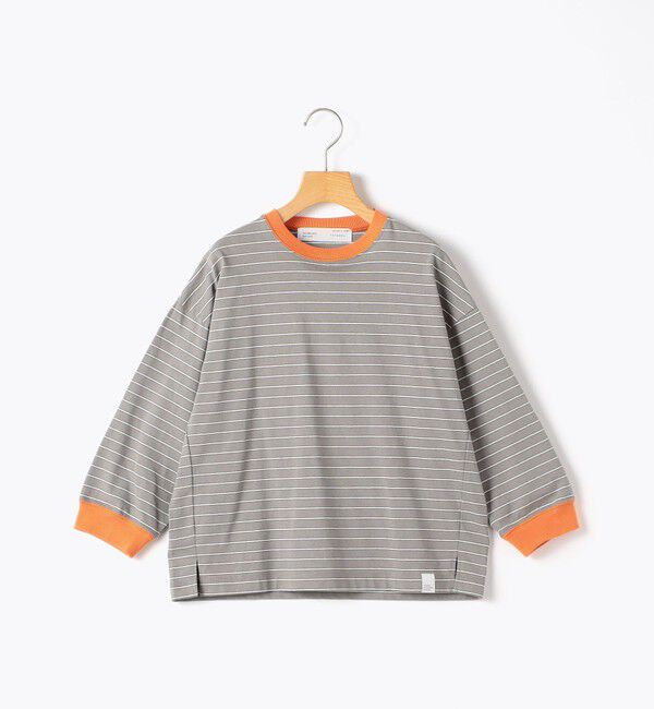 SHIPS KIDS「【別注】THYARD:100～130cm / マルチボーダー ロングスリーブ Tシャツ」|Tシャツ・カットソー|