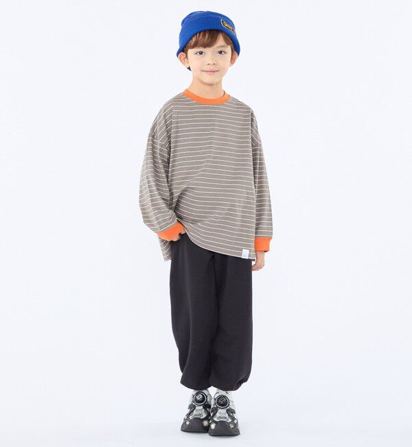 SHIPS KIDS「【別注】THYARD:100～130cm / マルチボーダー ロングスリーブ Tシャツ」|Tシャツ・カットソー|