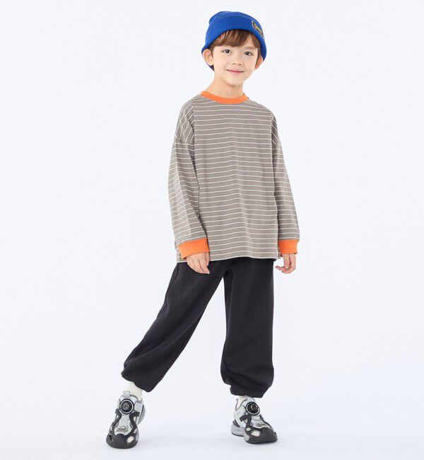 SHIPS KIDS「【別注】THYARD:100～130cm / マルチボーダー ロングスリーブ Tシャツ」|Tシャツ・カットソー|