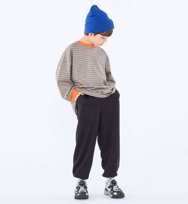 SHIPS KIDS「【別注】THYARD:100～130cm / マルチボーダー ロングスリーブ Tシャツ」|Tシャツ・カットソー|