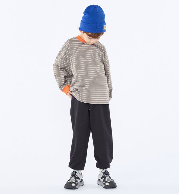 SHIPS KIDS「【別注】THYARD:100～130cm / マルチボーダー ロングスリーブ Tシャツ」|Tシャツ・カットソー|
