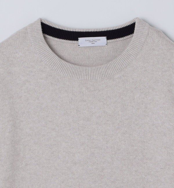 SHIPS「〈洗濯機可能〉ソリッド コットン カシミヤ クルーネック 26AW」|ニット・セーター|
