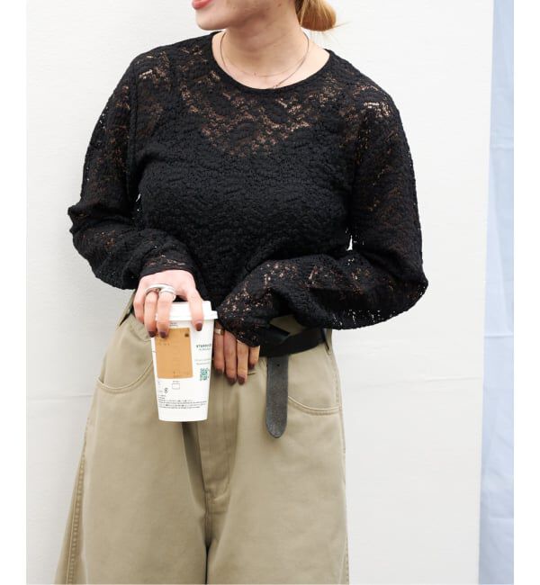 OUTDOOR PRODUCTS Usual Things「追加 ストレッチカットレースプルオーバー」|Tシャツ・カットソー|