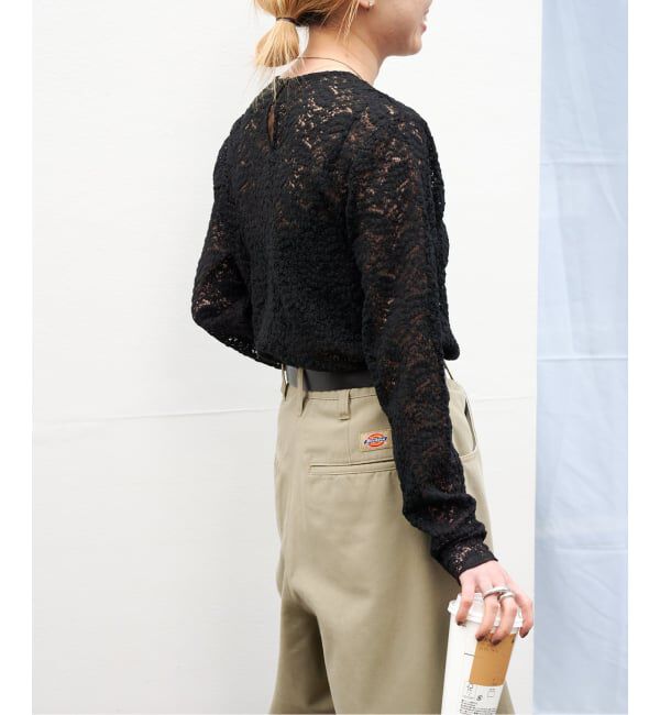 OUTDOOR PRODUCTS Usual Things「追加 ストレッチカットレースプルオーバー」|Tシャツ・カットソー|