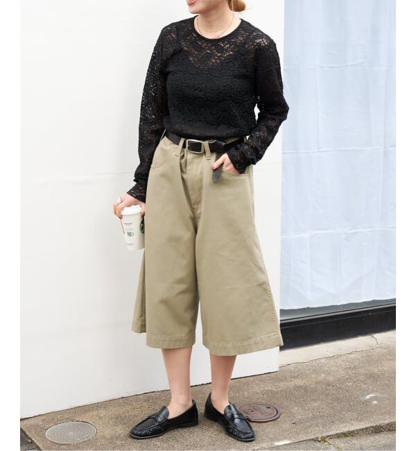 OUTDOOR PRODUCTS Usual Things「追加 ストレッチカットレースプルオーバー」|Tシャツ・カットソー|