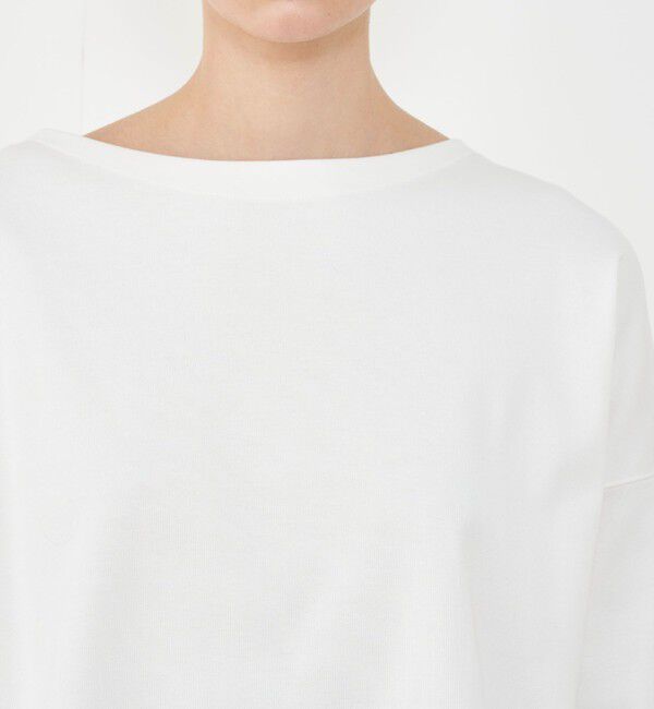 GALERIE VIE「クリアヤーンリブ ワイドボートネックプルオーバー」|Tシャツ・カットソー|