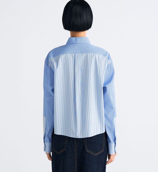 Edition「THOMAS MASON ストライプ クロップドシャツ」|シャツ・ブラウス|