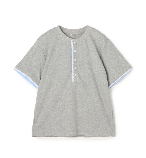 Edition「コットンレイヤードヘンリーTシャツ」|Tシャツ・カットソー|13 ライトグレー