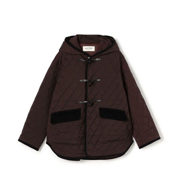 MACPHEE「【WEB先行予約】キルト ダッフルコート」|ダッフルコート|49 ダークブラウン