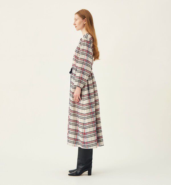 Ballsey「【WEB先行予約】カラープラッド ウエストギャザーワンピース」|ワンピース|