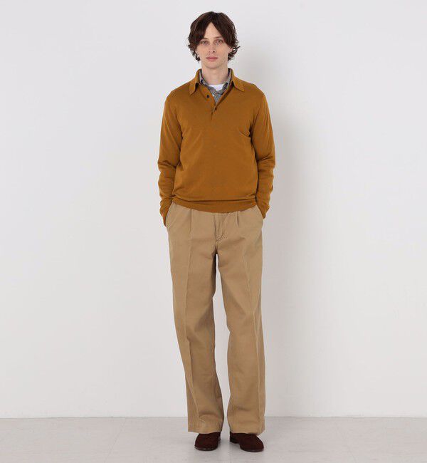 TOMORROWLAND MENS「TOMORROWLAND tricot スーパーファインメリノウール ニットポロ S-WOOL」|ポロシャツ|