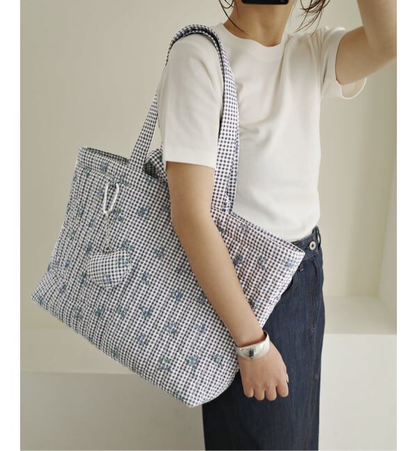 WEB限定/追加2》Margaux Dereume × SLOBE キルティングトートバッグ