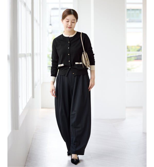IENA「《アンサンブル対応》ARKABA クルーカーディガン」|カーディガン|