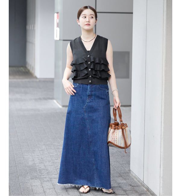 IENA「LOWER/ローヴァー 18G Sleeveless Cardigan カーディガン LW-88」|カーディガン|