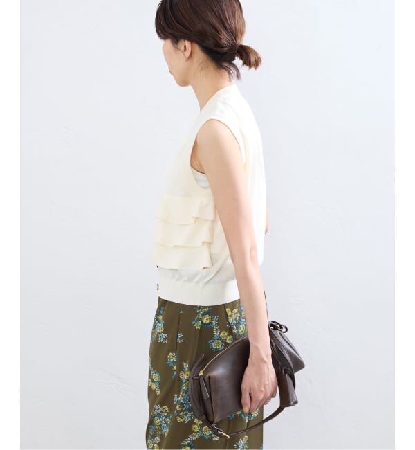 IENA「LOWER/ローヴァー 18G Sleeveless Cardigan カーディガン LW-88」|カーディガン|
