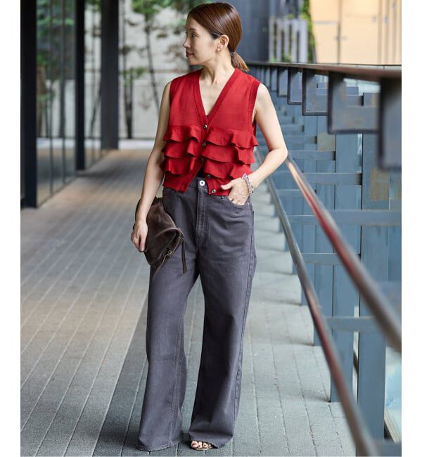 IENA「LOWER/ローヴァー 18G Sleeveless Cardigan カーディガン LW-88」|カーディガン|