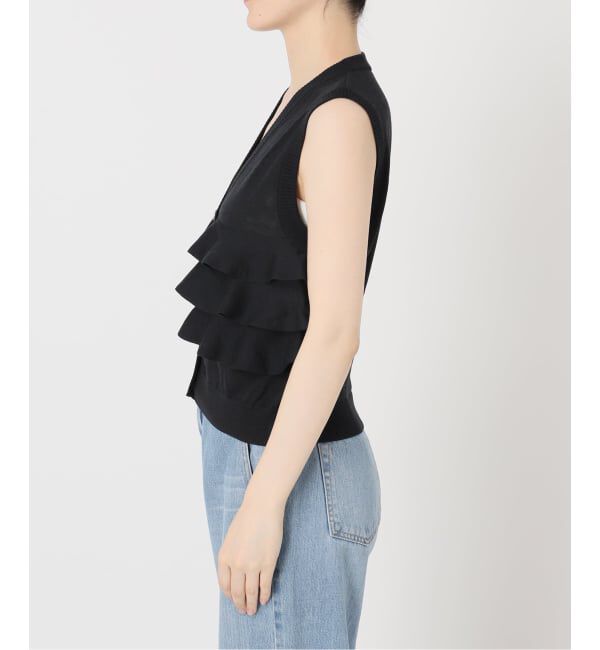 IENA「LOWER/ローヴァー 18G Sleeveless Cardigan カーディガン LW-88」|カーディガン|